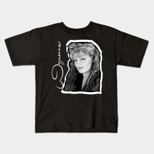 Wynonna Judd BW Kids T-Shirt